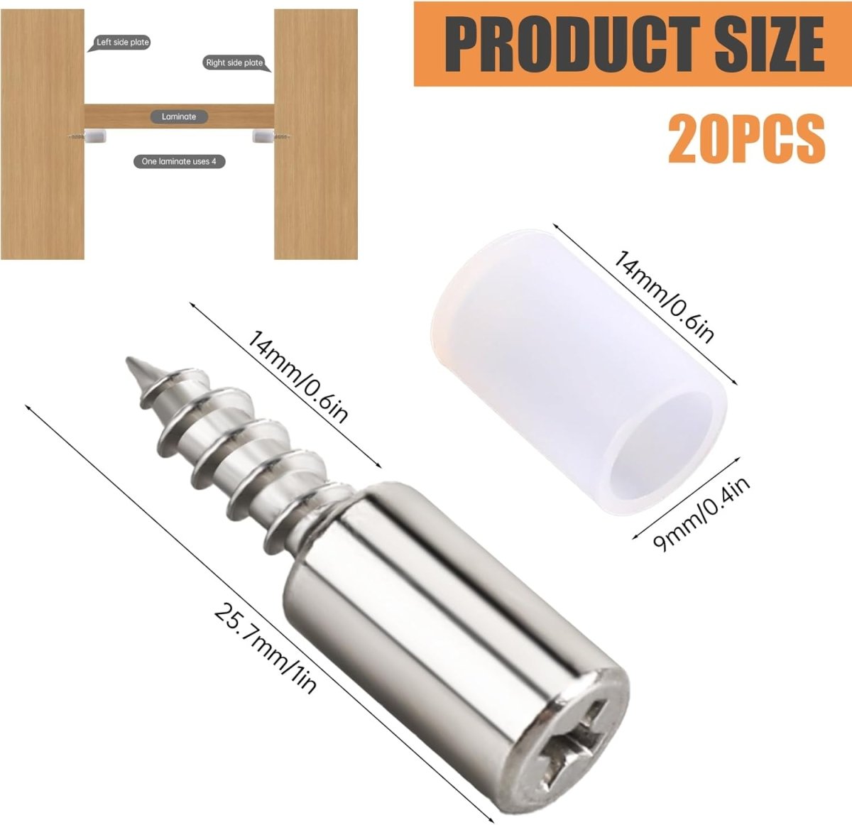 Shelf Pins with Anti-Slip Silicone Sleeve