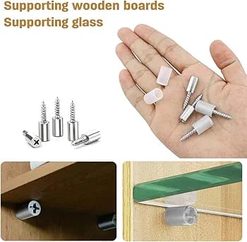 Shelf Pins with Anti-Slip Silicone Sleeve