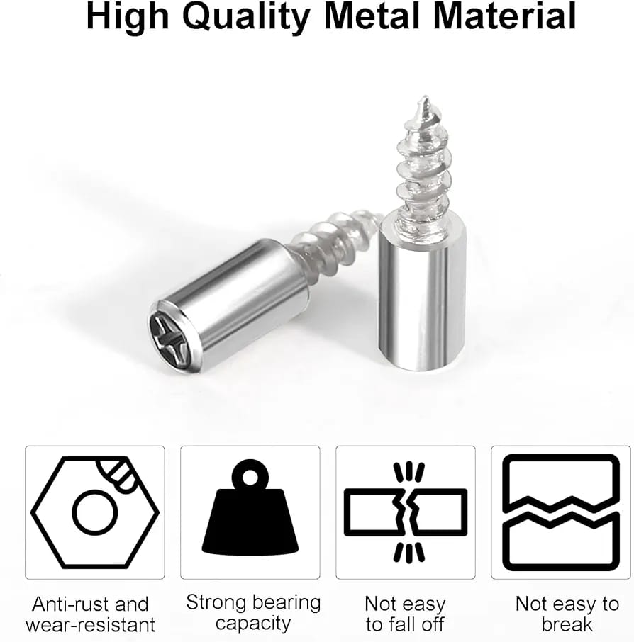 Shelf Pins with Anti-Slip Silicone Sleeve