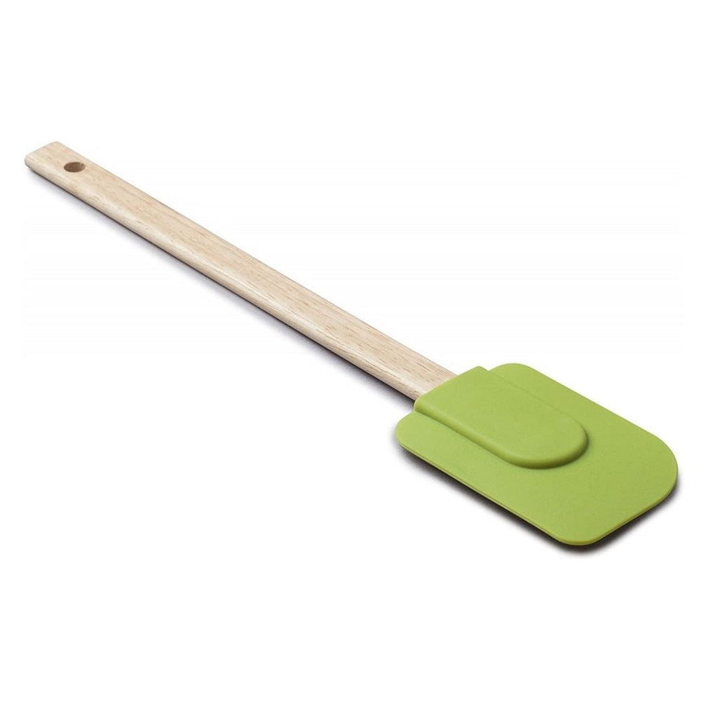 Silicon Oil Brush & Spatula with Wooden Handle