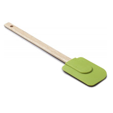 Silicon Oil Brush & Spatula with Wooden Handle