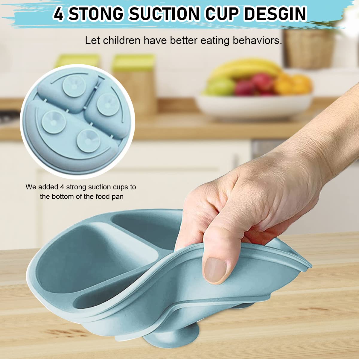 Silicone Baby Suction Plate