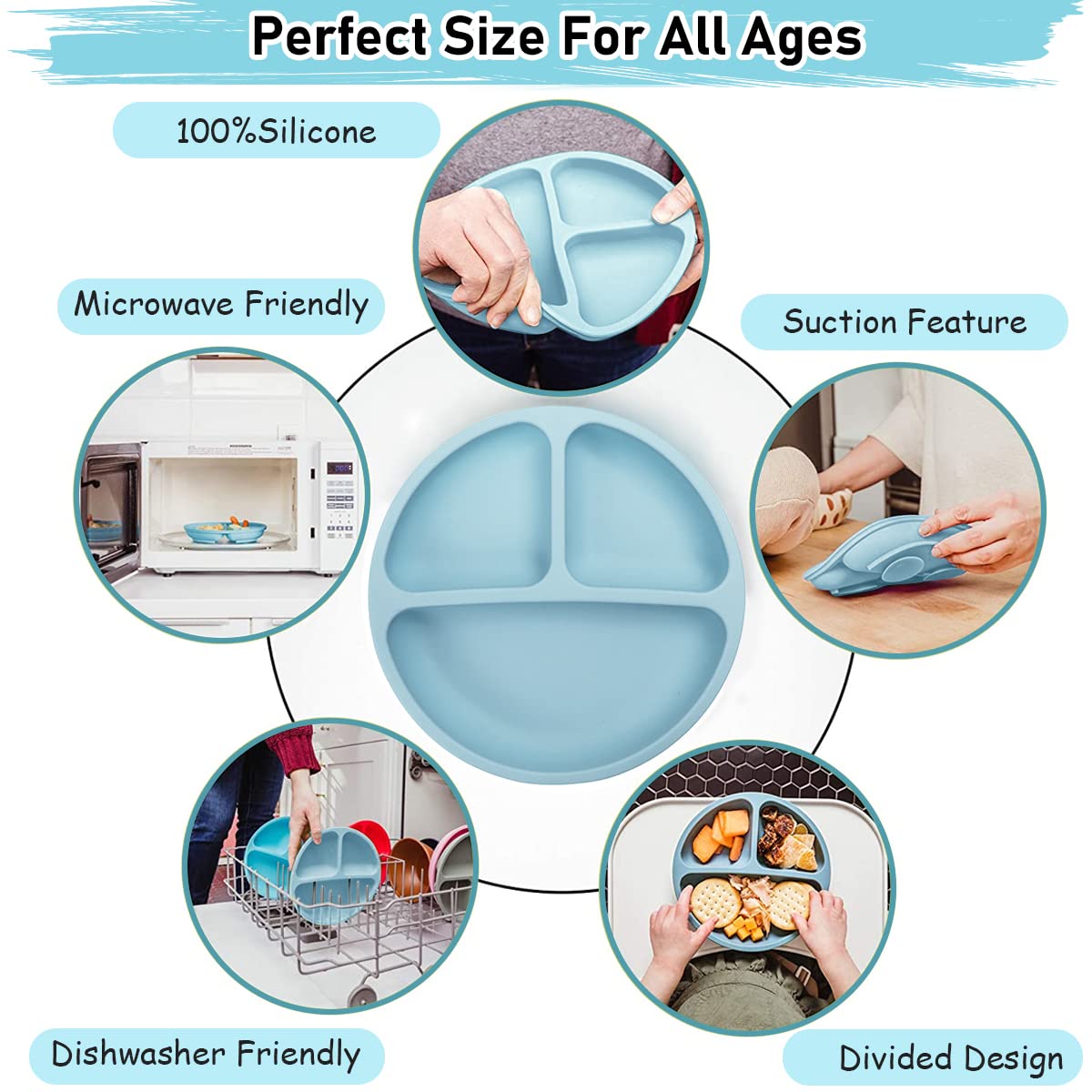 Silicone Baby Suction Plate