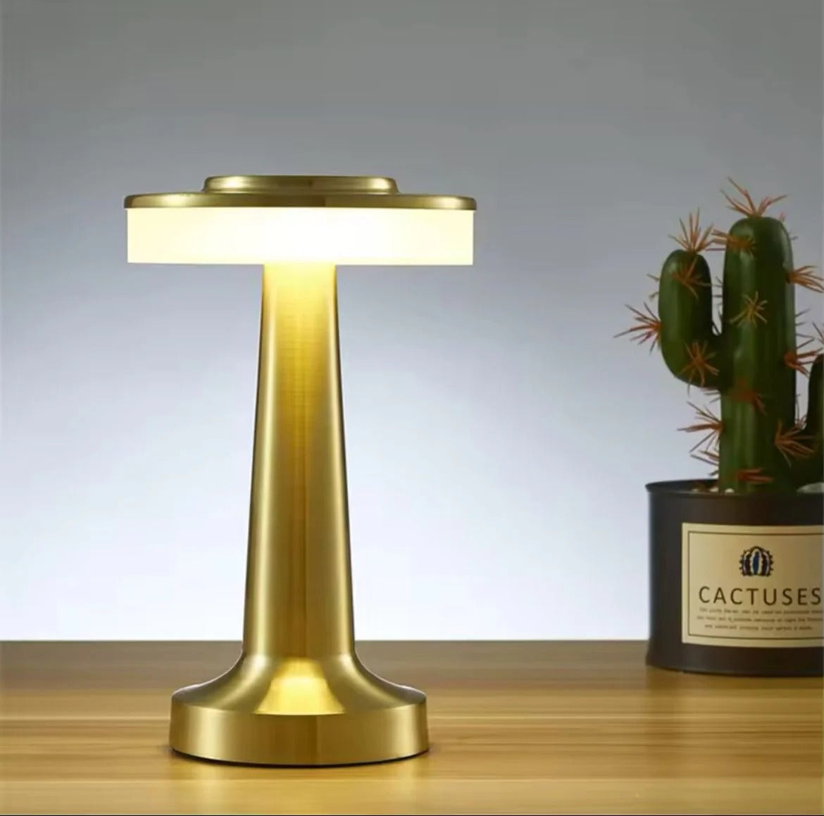 Cordless LED Table Lamp with Touch Control, 3-Level Dimmable Portable Light