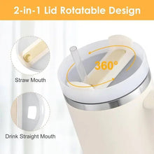 Stainless Steel 1250ml Tumbler with Straw and Handle