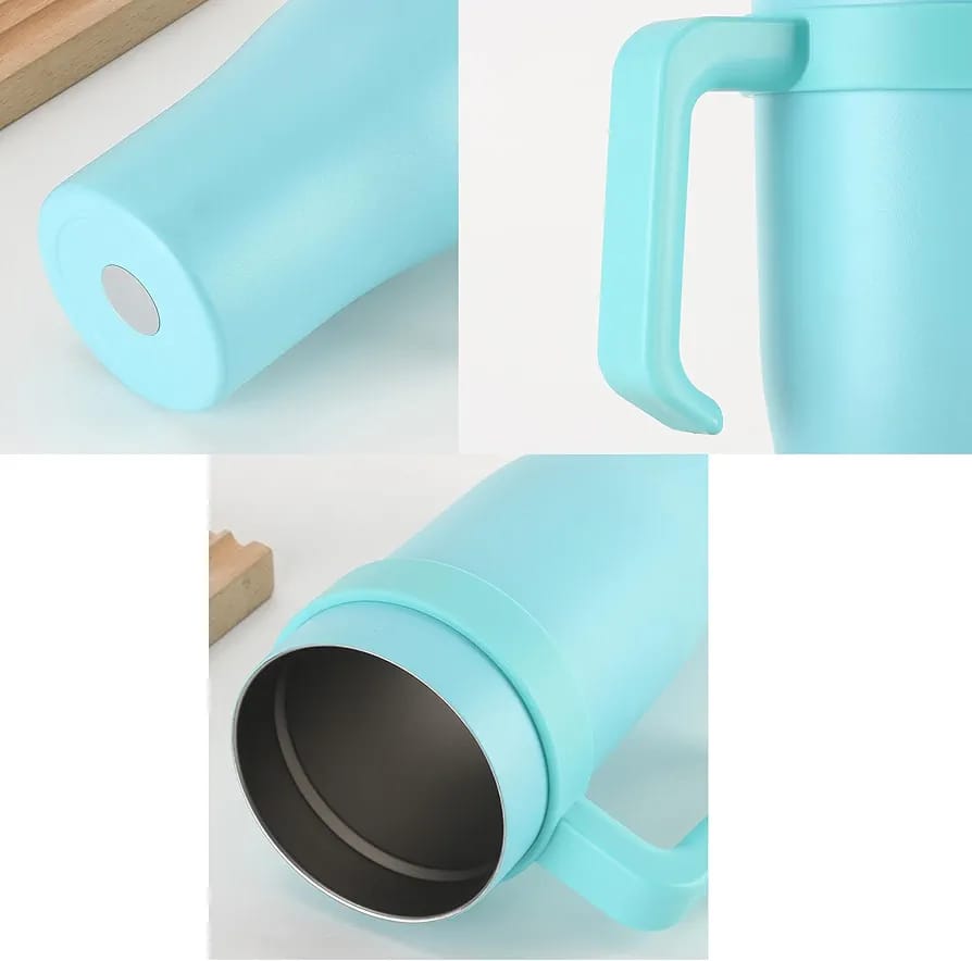 Stainless Steel 1250ml Tumbler with Straw and Handle