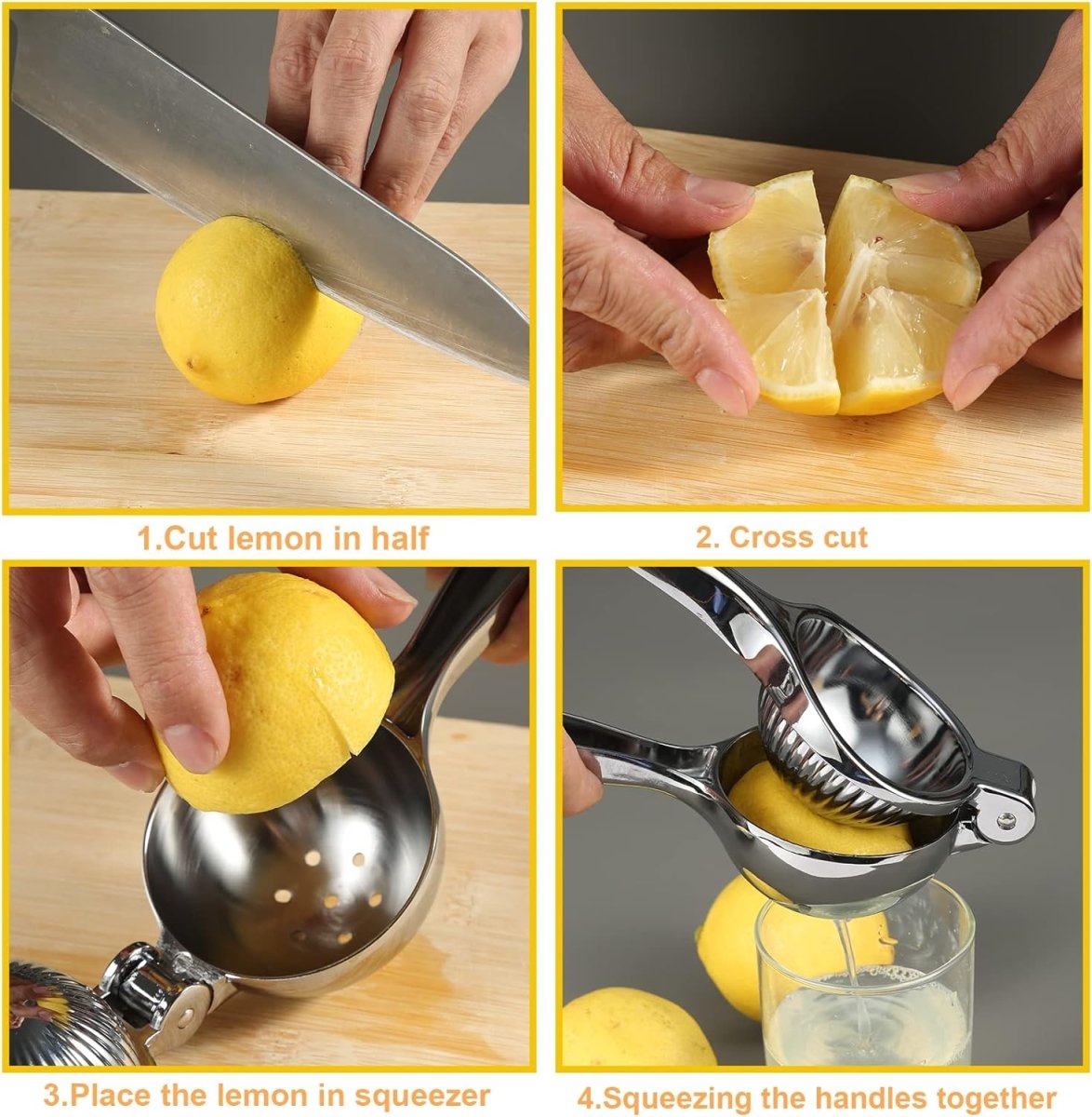 Stainless Steel Citrus Press Lemon Squeezer