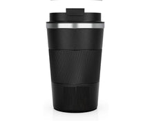 Stainless Steel Coffee Cup With Protective Leather Sleeve