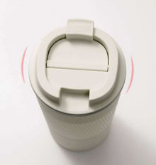Stainless Steel Coffee Cup With Protective Leather Sleeve