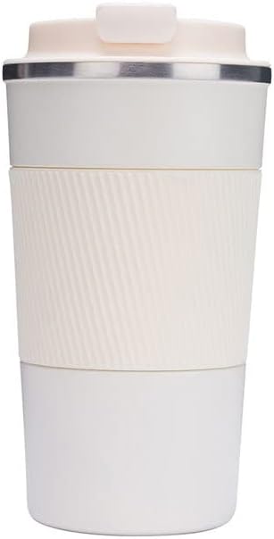 Stainless Steel Coffee Cup With Protective Leather Sleeve