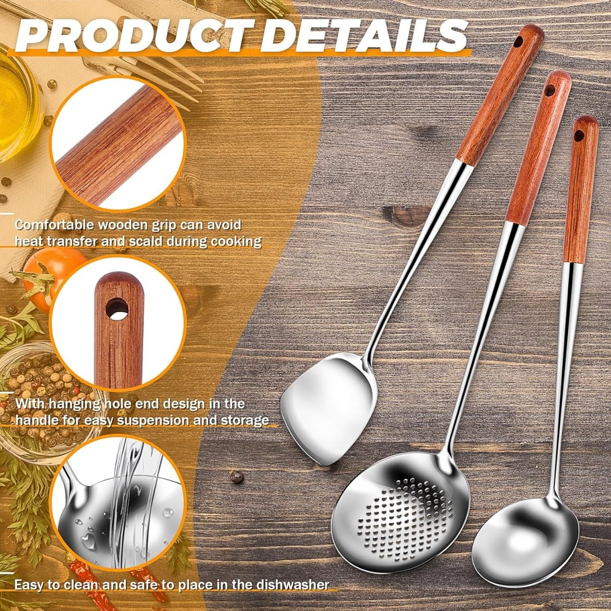 Stainless Steel Cooking Spoon