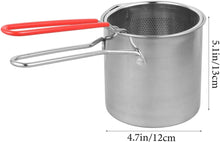 Stainless Steel Deep Fryer with Strainer Basket