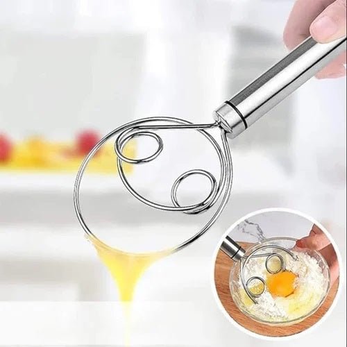 Stainless Steel Dough Flour Whisk