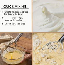 Stainless Steel Dough Flour Whisk