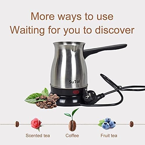 Stainless Steel Electric Coffee Pot - 800ml
