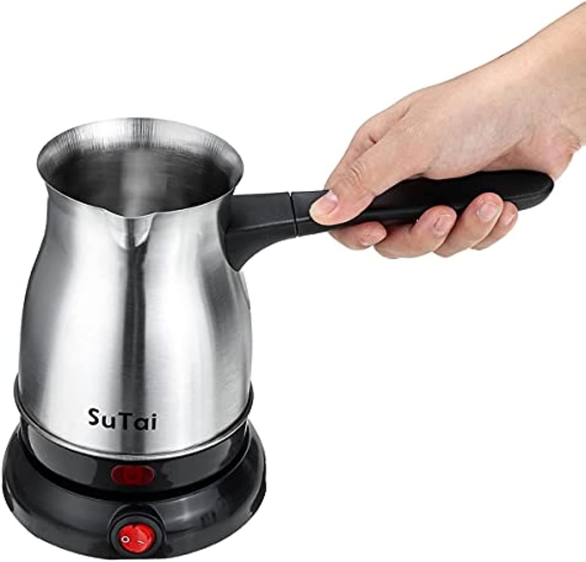 Stainless Steel Electric Coffee Pot - 800ml