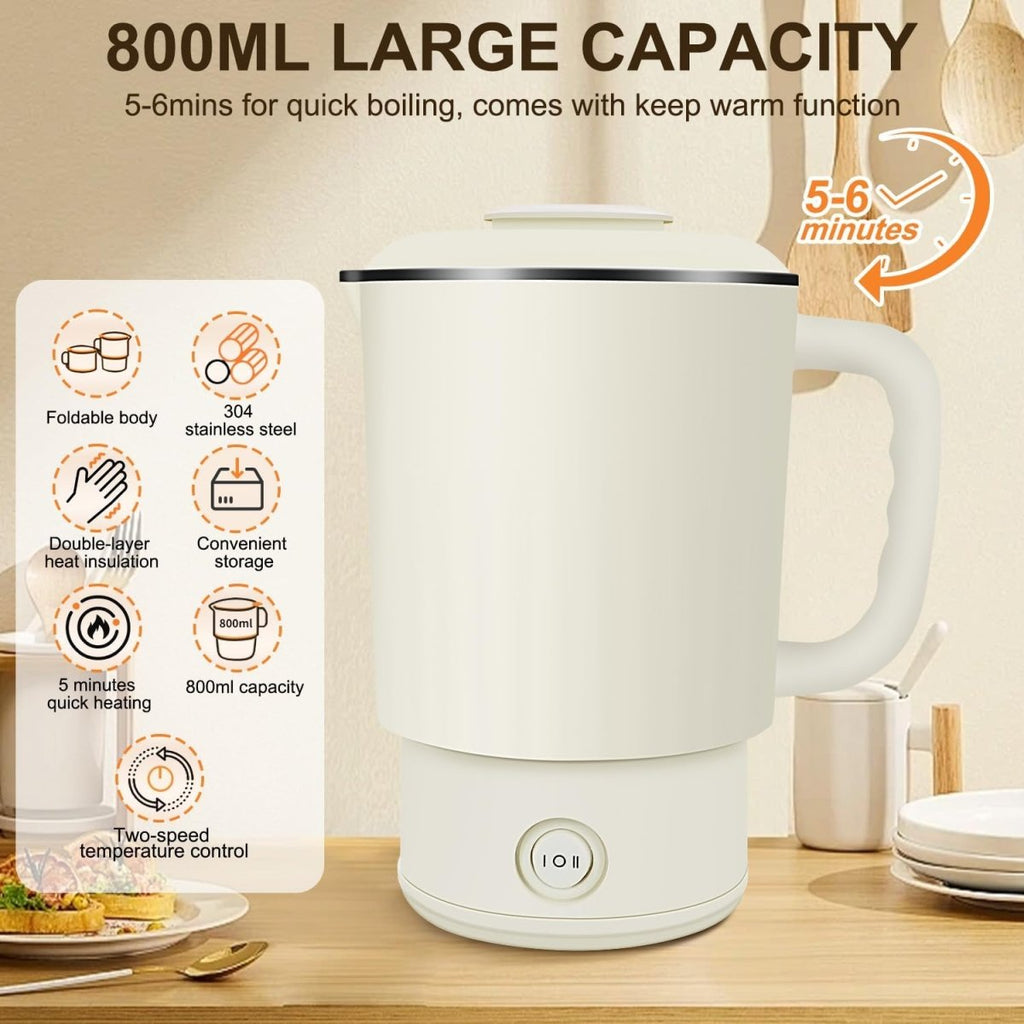 Stainless Steel Electric Kettle 800ml