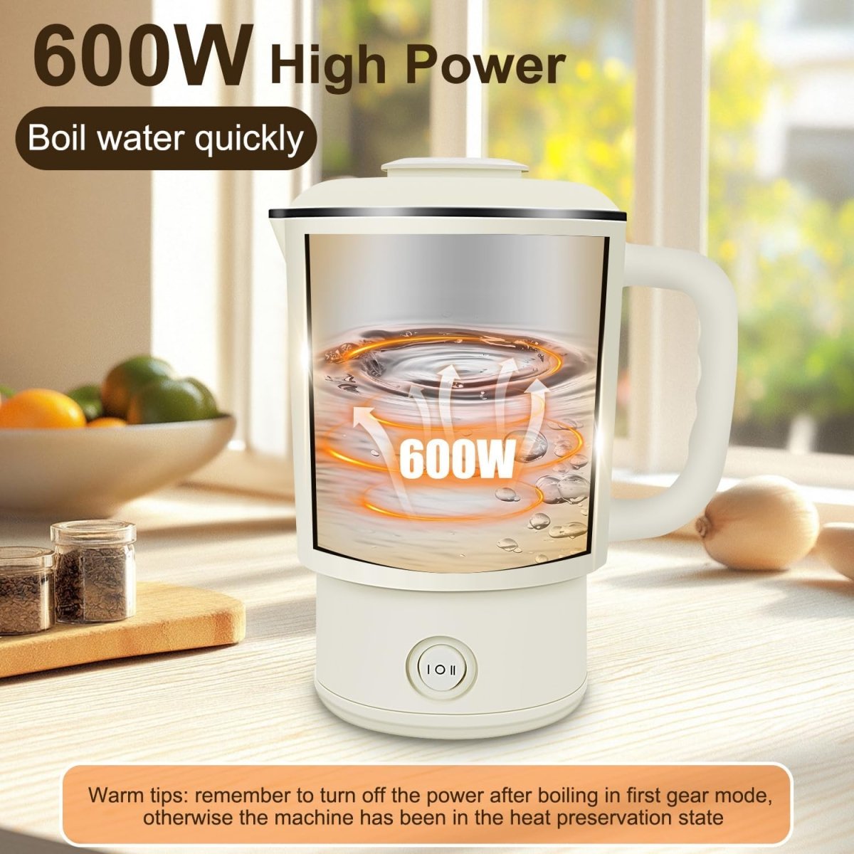 Stainless Steel Electric Kettle 800ml