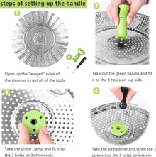 Stainless Steel Folding Collapsible Steamer Basket