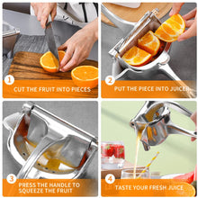 Stainless Steel Fruit Press, Stainless Steel Manual Juicer Fruit Hand Juicer, Heavy Duty Handheld Juice Extractor, Fruit Squeezer, Handheld Juicer, Fryer