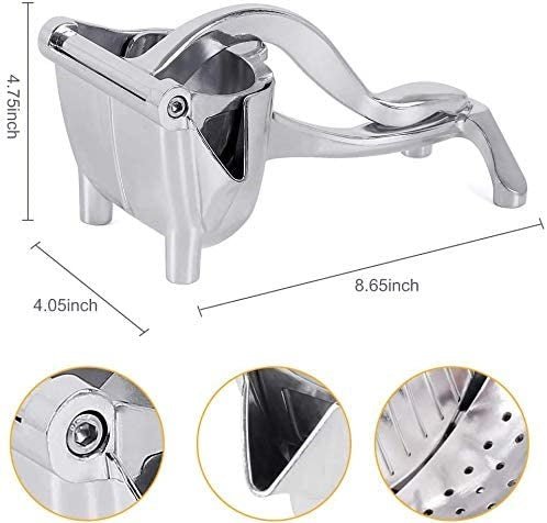 Stainless Steel Fruit Press, Stainless Steel Manual Juicer Fruit Hand Juicer, Heavy Duty Handheld Juice Extractor, Fruit Squeezer, Handheld Juicer, Fryer