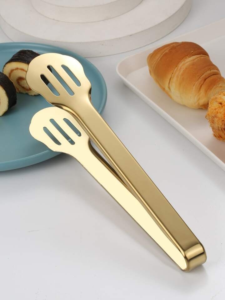 Stainless Steel Frying Oil Straining Salad Golden Tong