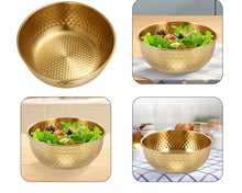 Stainless Steel Hammer Pattern Mixing Bowl