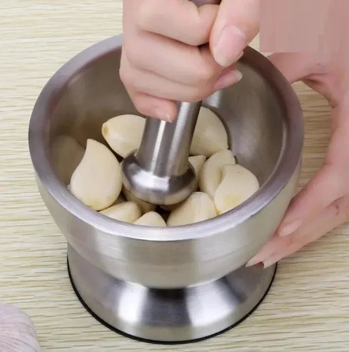 Stainless Steel Herb Spice Grinder Mortar and Pestle Set