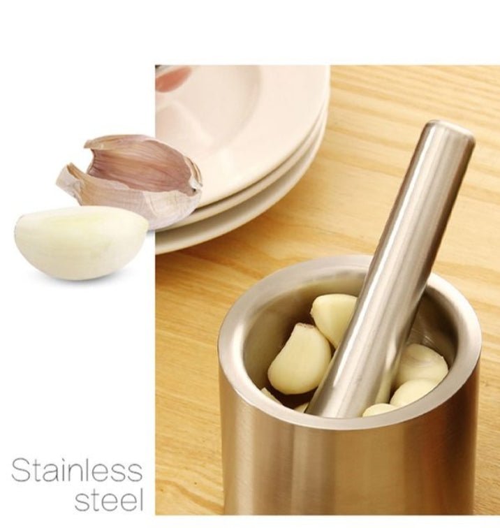 Stainless Steel Herb Spice Grinder Mortar and Pestle Set