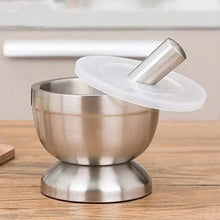 Stainless Steel Herb Spice Grinder Mortar and Pestle Set