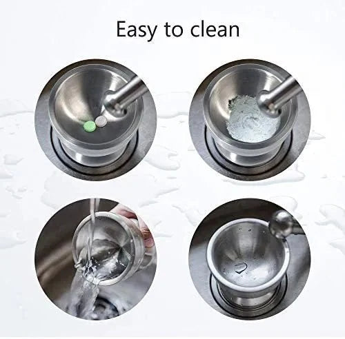 Stainless Steel Herb Spice Grinder Mortar and Pestle Set
