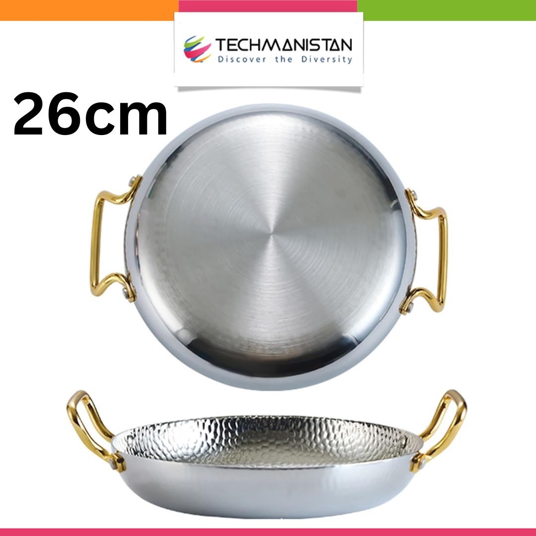 Stainless Steel Nonstick Frying Pan Spanish Paella Pan