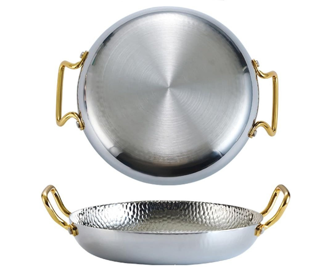 Stainless Steel Nonstick Frying Pan Spanish Paella Pan