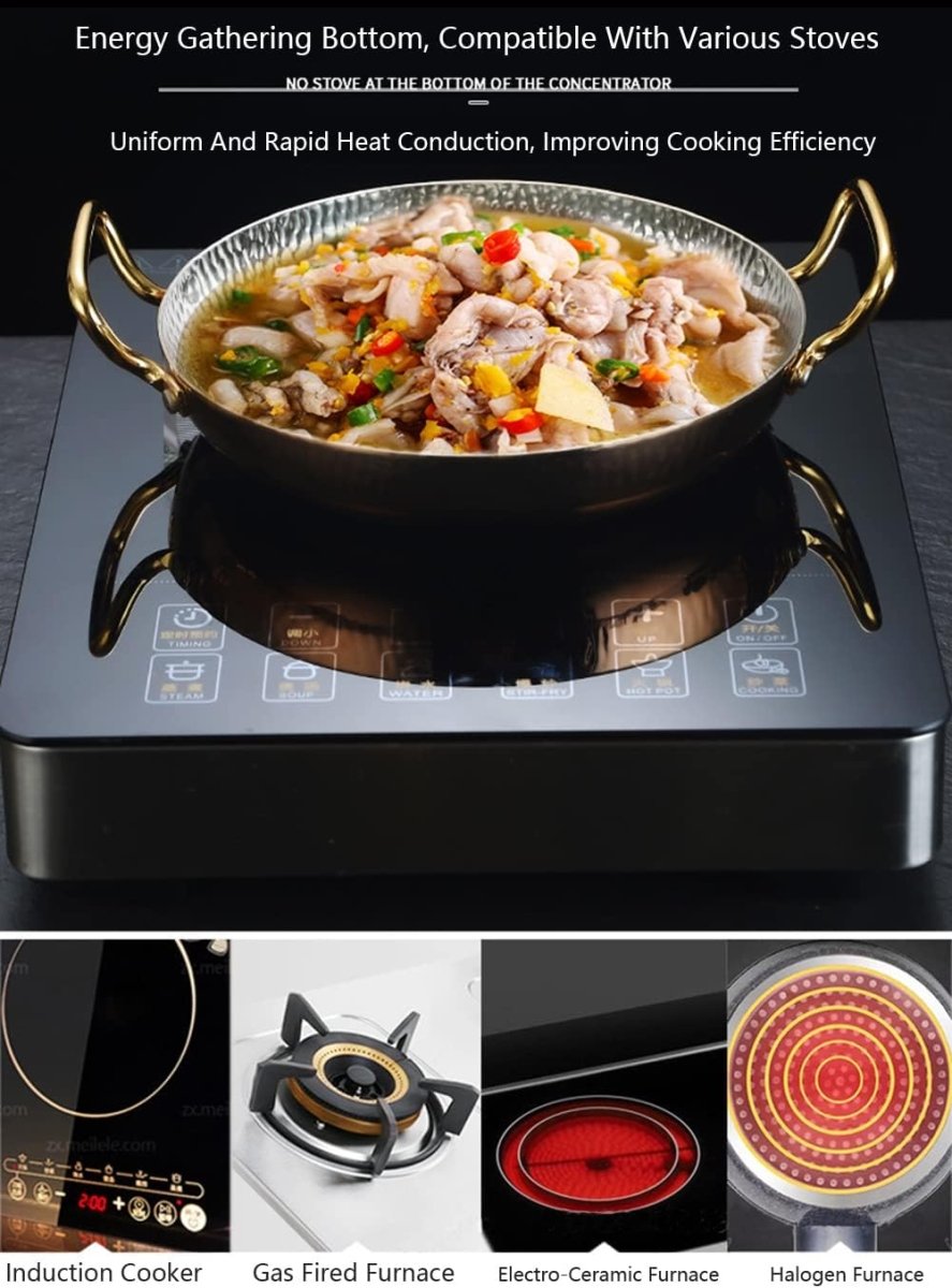 Stainless Steel Nonstick Frying Pan Spanish Paella Pan