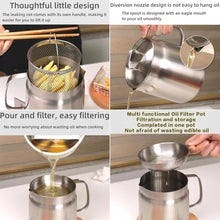 Stainless Steel Oil Pot with Strainer and Frying Basket