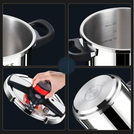 Pressure Cooker New Design – 304 Stainless Steel | 4L to 12L | Buy in Pakistan