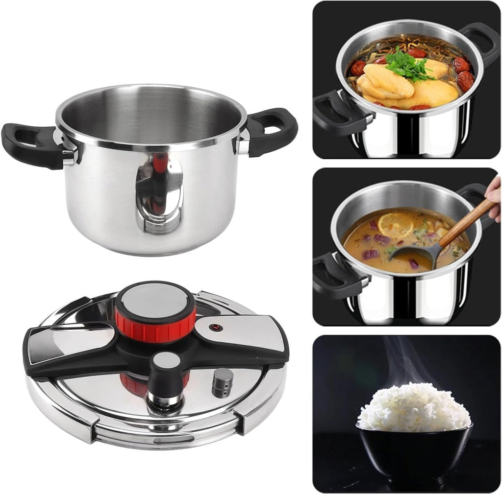 Pressure Cooker New Design – 304 Stainless Steel | 4L to 12L | Buy in Pakistan