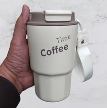Stainless Steel Reusable Coffee Cup with Colored Lid