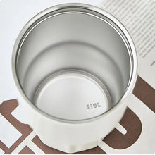 Stainless Steel Reusable Coffee Cup with Colored Lid