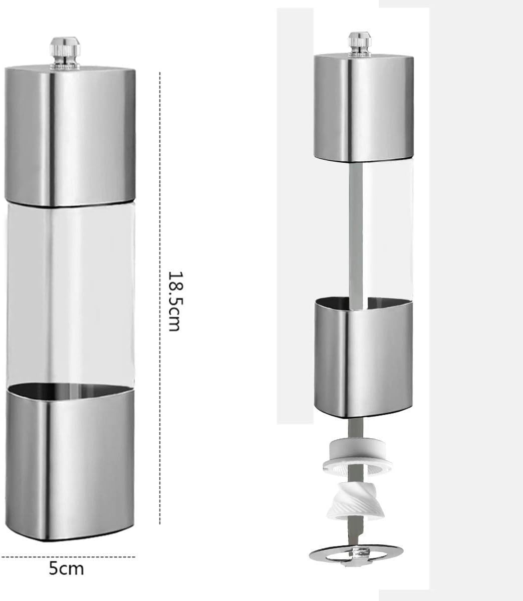 Stainless Steel Salt and Pepper Mill Grinder (1 Piece)