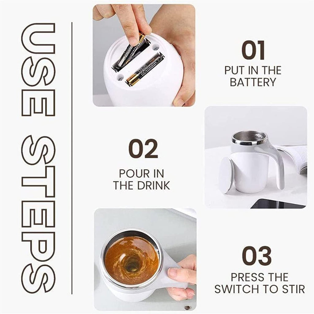 Stainless Steel Self Stirring Mug