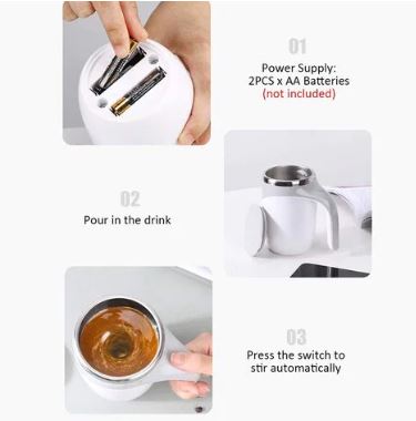 Stainless Steel Self Stirring Mug