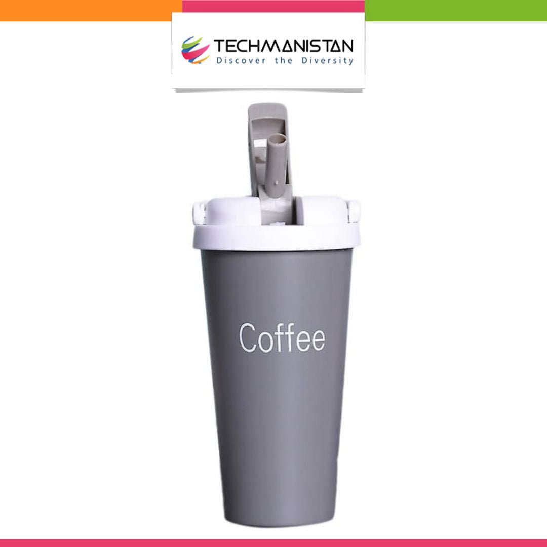 Stainless Steel Tumbler with Straw and Lids