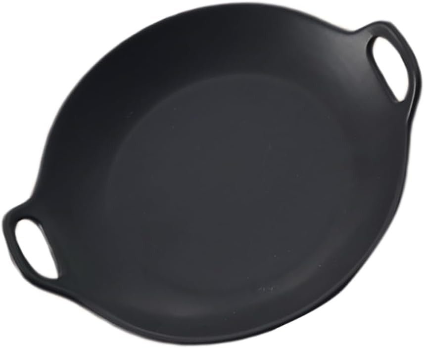Stoneware Food Serving Tray with Handle