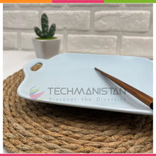 Stoneware Food Serving Tray with Handle