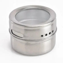 Magnetic Spice Tins with Rack Triangular Storage Jar with Holder