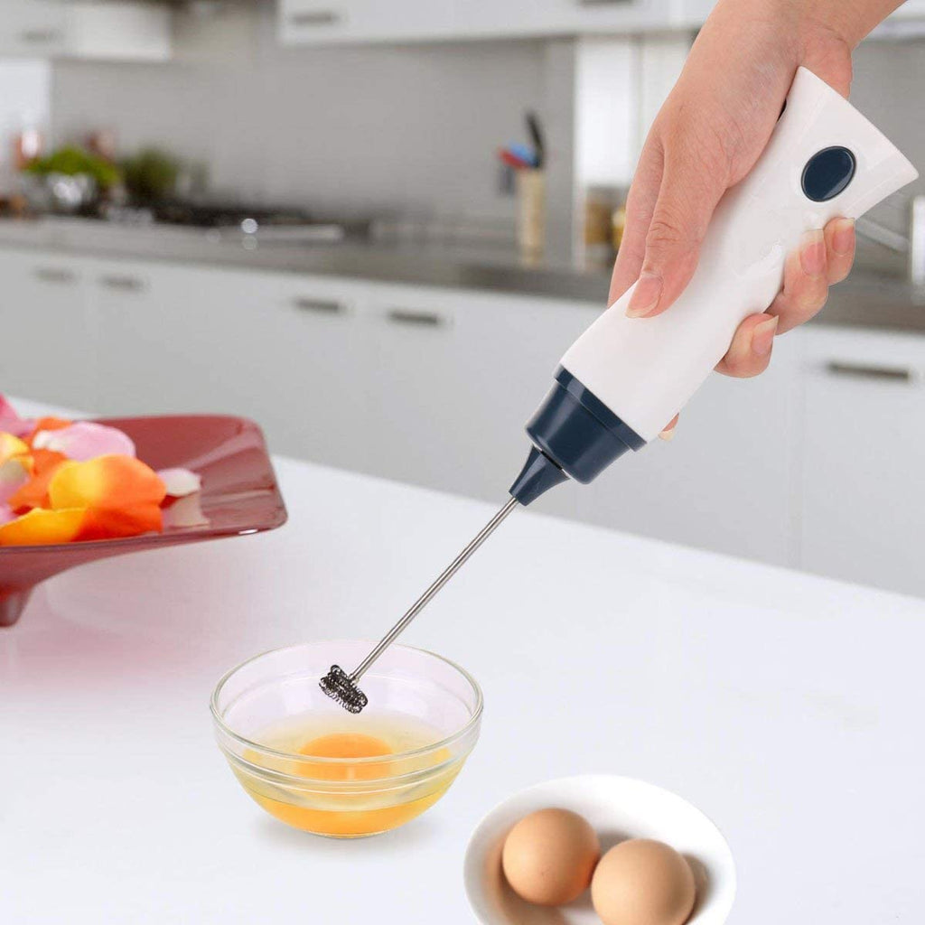 Techmanistan Rechargeable Milk Foamer, Electric Rechargeable Foamer Coffee Beater & Egg Beater, Milk Frother Fryer
