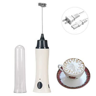 Rechargeable Milk Foamer, Electric Rechargeable Foamer Coffee Beater & Egg Beater, Milk Frother Fryer