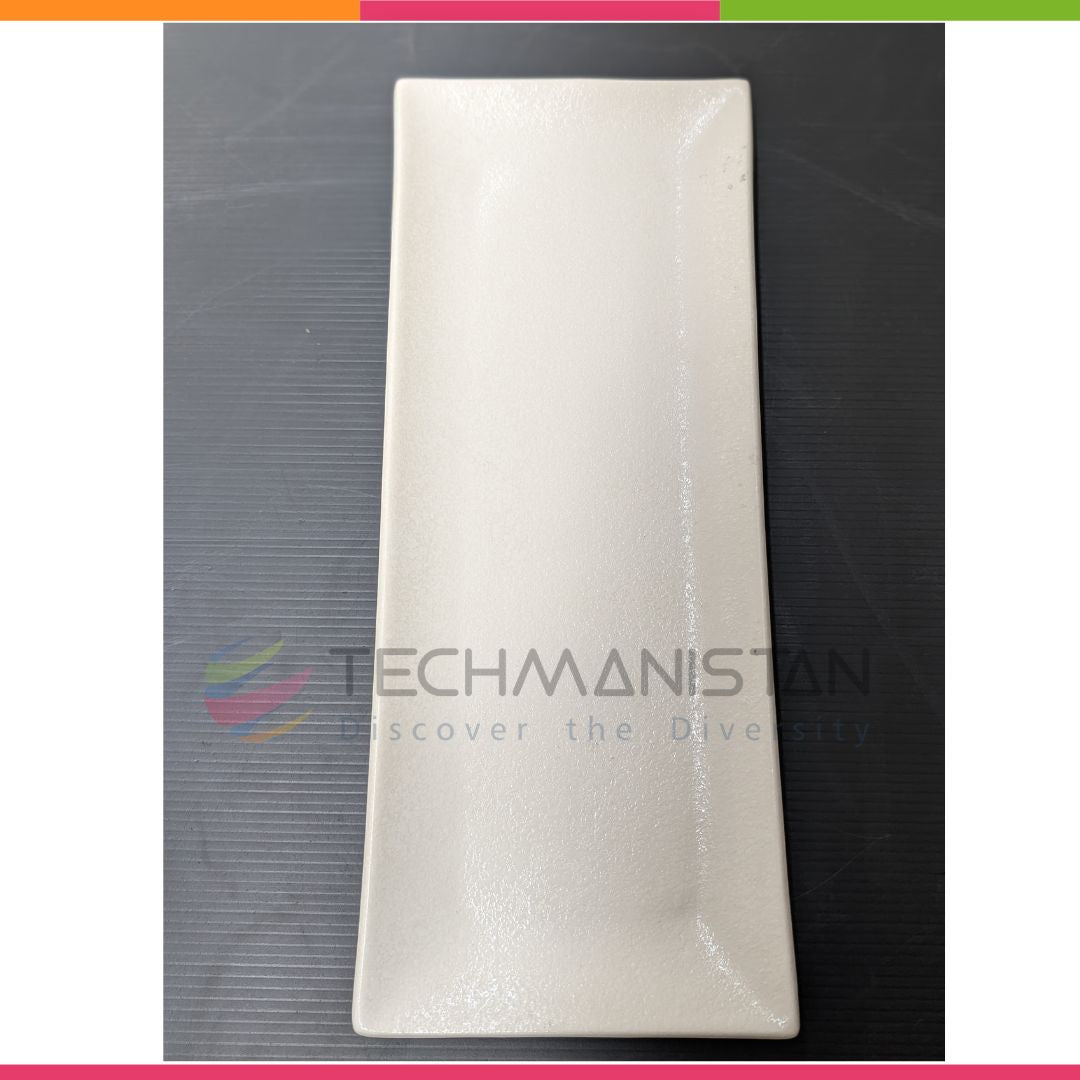 Textured Stoneware Rectangular Serving Plate