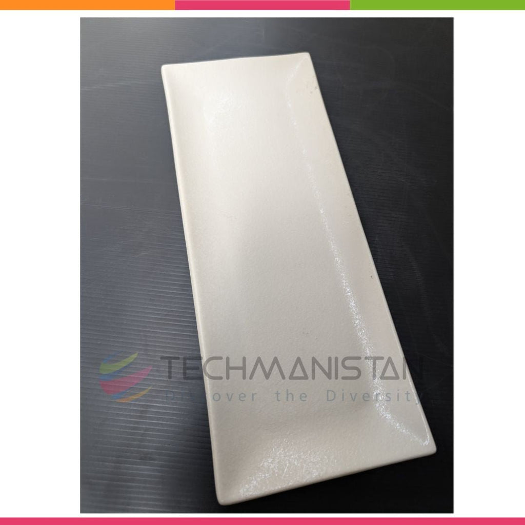 Textured Stoneware Rectangular Serving Plate
